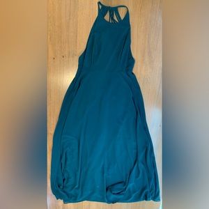 Forest green maxi dress